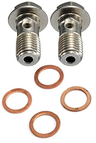 NXLJA Karosseriezubehör 2 Stück Motorradbremsschraube M10 * 1,25 Mm