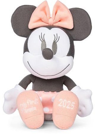 Disney Store Official Minnie Mouse Soft Toy, 33cm/13”, Baby's First Minnie Mouse, Dated 2025 Plush Stuffed Toy - for Newborn Babies, Suitable from Birth, 0+
