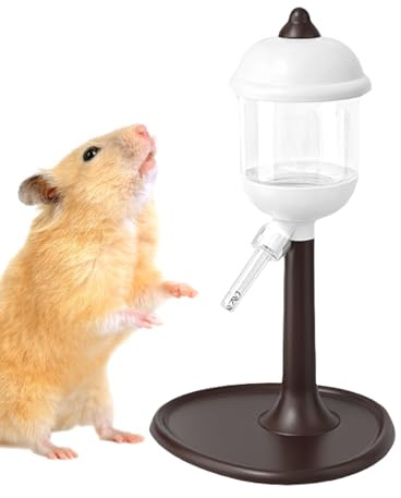 Botella de Agua para Animales pequeños, dispensador de Agua para hámster sin Goteo, Bebedero con luz Nocturna, Suministros para Mascotas, para Chinchilla, Conejo, Ardilla, Ratones, jerbo
