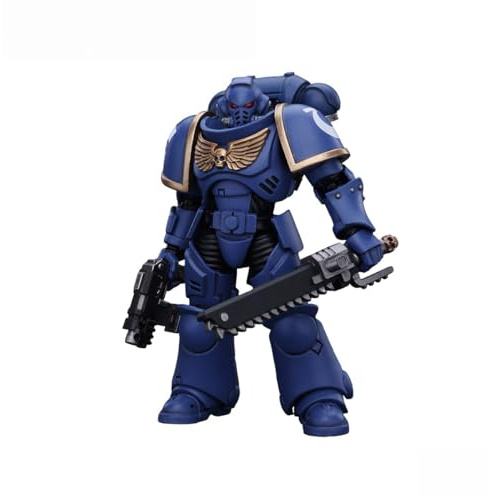 JOYTOY Warhammer 40K Space Marines Ultramarines Outriders Brother Catonus - 1/18 Scale Action Figure, Collectible Toy for Ages 15+ –Great Gift Choice for Holiday & Birthday