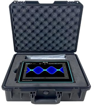 Oscilloscopio Micsig a tabletta con larghezza di banda 100 MHz, frequenza di campionamento 2 GSa/s, profondità di memoria 220 Mpts, 4 canali analogici (TO1004-Suitcase kit)