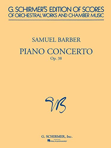 Piano Concerto, Op. 38 (G. Schirmer's Edition of Scores of Orchestral Works and Chamber Music)