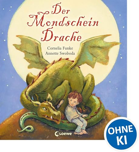 Der Mondscheindrache: Bilderbuch zum Vorlesen mit farbigen Illustrationen für Kinder ab 4 Jahre