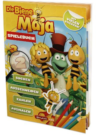 Maja Spielebuch: Activitybuch mit Stickern