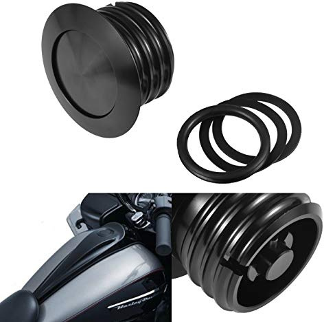 NATGIC Flush Pop-Up Tankdeckel Schwarz Einschraubbarer Tankdeckel Entlüfteter Spültank für Regular Thread Black (1982-2010), Packung mit 1 Stück