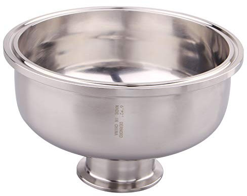 DERNORD Tri Clamp Bowl Reducer Sanitary Fitting Stainless Steel 304 (Tri Clamp Size: 6 inch x 2 inch)