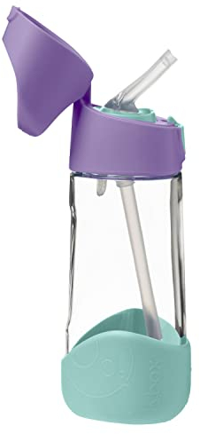 b.box TritanTM Wasser und Trinkflasche Kinder | Griffige Trinkflasche Kinder Auslaufsicher | Ideal Nach Strohhalm-Trinklernbecher | 450 ml