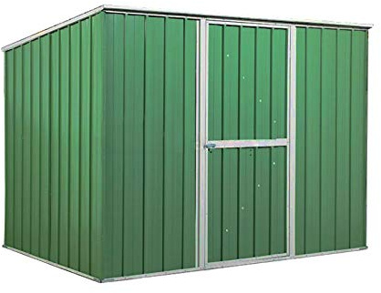 Box in Acciaio Zincato Casetta da Giardino in Lamiera 2.60 x 1.85 m x h1.92 m - 85 KG – 4,8 metri quadri (Verde)