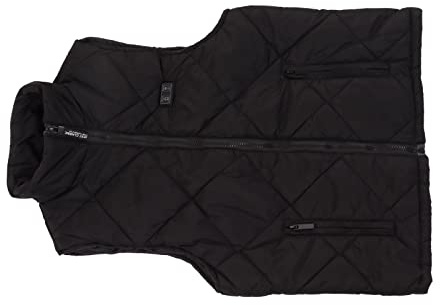 Chaleco Calefactable para Niños, Chaleco Calefactor de 13 Zonas, Chaqueta Calefactora Eléctrica USB para Niños y Niñas, Actividades Al Aire Ocio en el Hogar, Negro (160cm)
