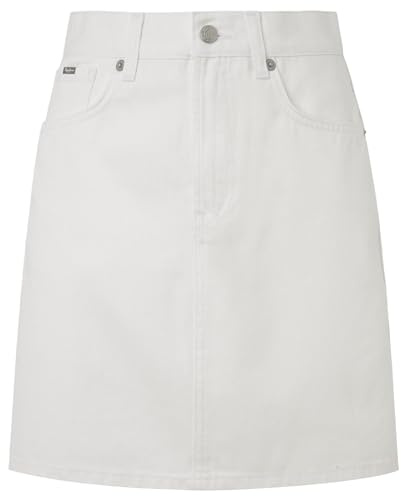 Pepe Jeans Mini Skirt Hw Coated, Gonna Donna, Blu (Denim),M