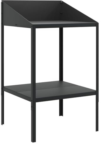vidaXL Pflanzenständer Anthrazit 56,5x54,5x100 cm Verzinkter Stahl