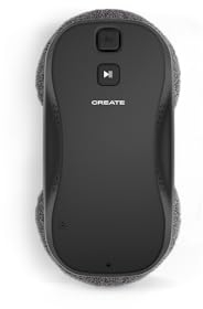 CREATE / WIPEBOT Pro/Robot Nettoyeur de vitres Automatique avec WiFi/Double Sortie d'eau, 2 Niveaux de pulvérisation, Reconnaissance des Coins et des Bords, câble de sécurité de 5m