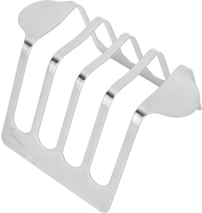 Stainless Steel Bread Rack, Toast Cooling Holder Serving Stand Breakfast Carry Bread Loaf Stand, Bakeware Grid Cooling Racks for Kitchen, Dining Room or Bakery(A)