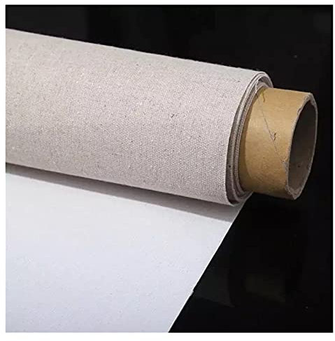 Leinwand Rolle,Leinwand auf Rolle 5M professionelle leere Leinwand für Malerei Layer Acryl Ölfarbe Leere Leinen für Künstler Künstler liefert wasserdicht (Color : 5M long width 108cm)