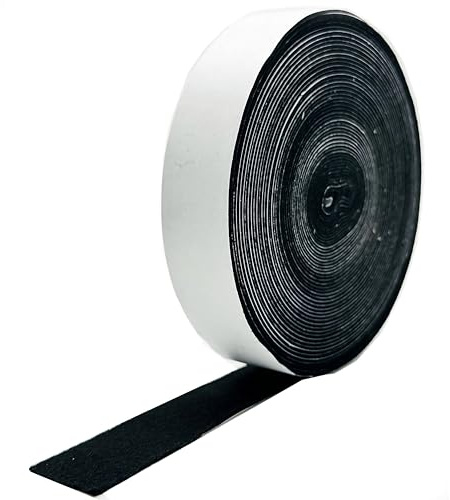 ASVE Anti-Squeak Felt Tape, 25mm x 10m, Black, Anti-Rattle Adhesive Roll