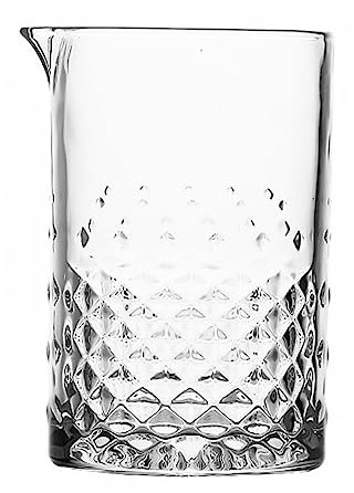 Gatuida Thick Bottom Crystal Stirring Glass for Cocktails Mocktails Bar Bartending Mixing Glass