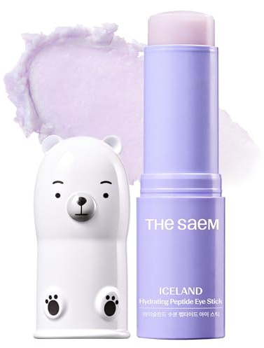 THE SAEM Stick Yeux Peptide Hydratant Islande - Baume Regard Élastifiant, Rafraîchissant, Hydratant pour Peau Lâche – Soin Contour des Yeux – Parfum Fleur de Pâquerette, 11g
