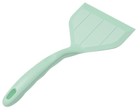 Alipis Silicone Turner Spatula Heat-Resistant Nonstick Kitchen Utensil 26x12cm for Cooking Eggs and Pancakes Green