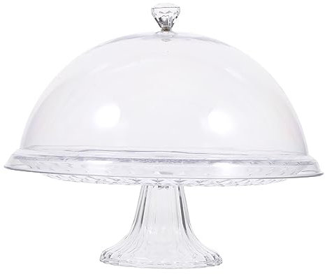 CIYODO Cubierta Antipolvo Para Soporte De Pastel Bandeja Para Postres Bandeja Para Tartas Delicadas Uso Para Exposiciones De Postres Suministro Para Tartas Resistente Al Desgaste