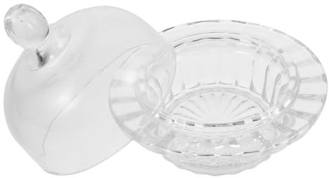 TOPPERFUN Bol à Dessert Transparent Tasse En Verre à Dessert Tasses De Pudding Avec Couvercles Pots De Yaourt Coupes De Crème Glacée Petits Bols De Service Bol Sur Pied Transparent Un Verre