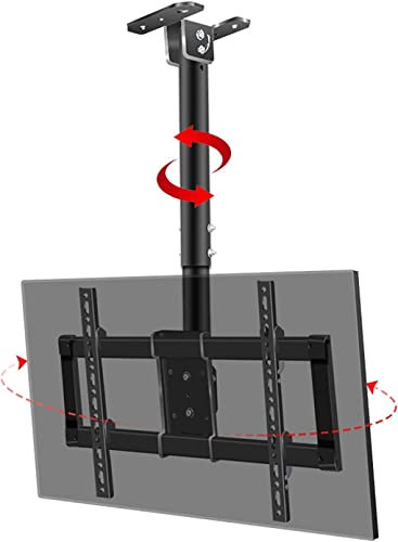 Supporto TV Galleggiante, Supporto TV soffitto Multifunzione, Rotazione Completa a 360°, inclinazione e Rotazione, Adatto alla Maggior Parte dei televisori LED a Schermo Piatto 26-55 Pollici, Support