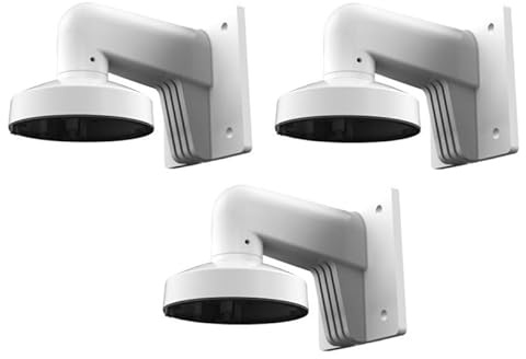 DS-1272ZJ-110 Kit 3 piezas Soporte de montaje en pared para cámaras Dome Hikvision. Color blanco, longitud: 122 mm, ancho: 169 mm, altura: 120 mm