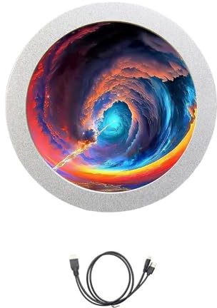 HDOYTXXM Pantalla LCD circular de 2 8 pulgadas para hardware de computadora UditoritoryMonitoring a través de USB tipo C 480 X 480 resolución pantalla secundaria para la temperatura de la CPU