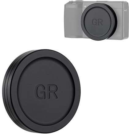 JJC Aluminum Lens Cap for Ricoh GR IV Digital Camera, GR4 Lens Durable Metal Protector Cover with Soft EVA Interior
