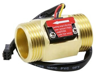 Flow Meter, YF-B10 G1 Water Flow Hall Stream Sensor Switch Meter DN25 For Industrial 3.5~24V Wire Connection