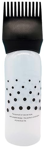 Pettine applicatore per cuoio capelluto, 4,5 x 17 cm, spazzola applicatore | bottiglie graduata, spazzola per tintura Haiir, pettine per bottiglie, massaggio del cuoio capelluto, cavolo