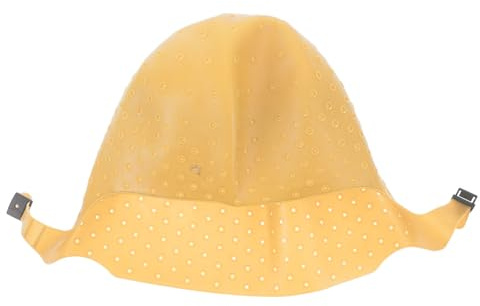 Vaguelly Gorra para Mechas de Silicona Profesional Dorada para Teñir el Cabello con Ganchos, Fácil de Limpiar y Adecuado para Rutina de Peluquería o Experiencia de Belleza DIY