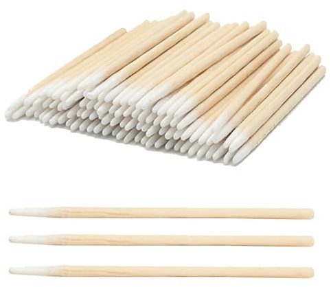 800 pcs 4 Inch Pointed Cotton Swabs Precision Microblading Cotton Tipped
