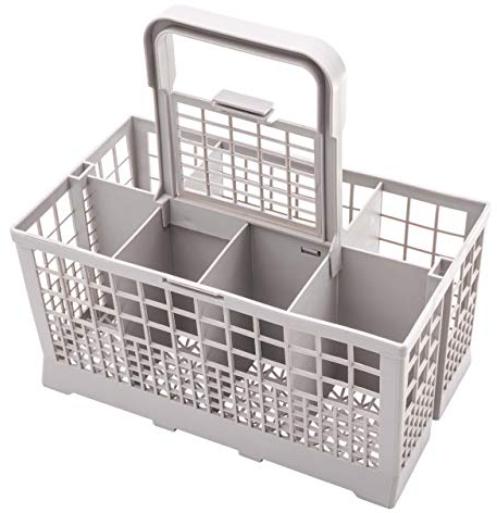 vhbw cestello universale per posate per lavastoviglie - con manico grigio
