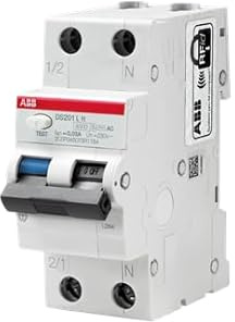 ABB DS201 LH Disjoncteur Différentiel 30ma Magnéto-thermique 4,5 KA 1P+N 2 modules classe AC Disjoncteur (DS201LHC6AC30 32A (EX DS91LC32AC30))