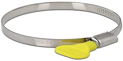 Delock Schlauchschelle mit Flügelmutter 60-80 mm 10 Stück gelb