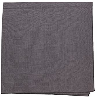 Motique Accessories Extra Large Solid Bandana 27x27 Inch (Grey)