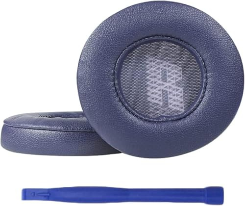 Aiivioll Ohrpolster für JBL Live 400BT Protein PU-Leder-Ohrpolster Blau