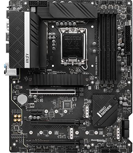 MSI Pro Z690-P DDR4 ProSeries Motherboard (ATX, 12th Gen Intel Core, LGA 1700 Socket, DDR4, PCIe 4, CFX, M.2 Slots)