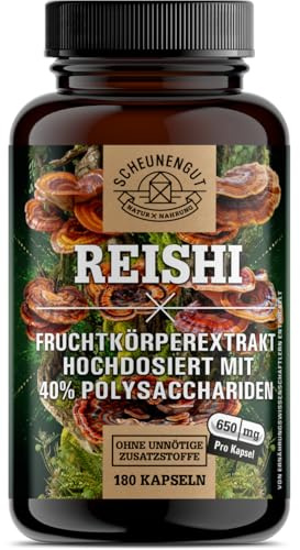 Reishi - Reishi Kapseln Hochdosiert - Vegan DE SCHEUNENGUT®