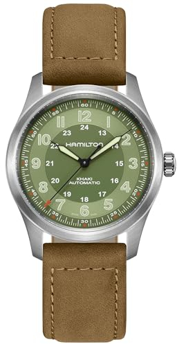 Hamilton Automatikuhr Khaki Field Titanium Auto Hellgrün 38 mm H70205860