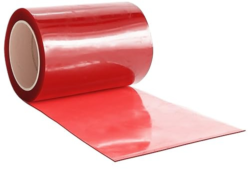 vidaXL Türvorhang Rot 300x2,6 mm 10 m PVC