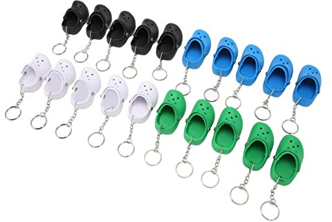 Hausschuhe-Schlüsselanhänger für Mini-Hausschuhe, Schultasche, 20 Stück, -Sandalen, Dekoration, Schlüsselanhänger, Schlüsselanhänger, Schuhe, Anhänger, Niedliche Übungsbälle
