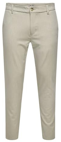 ONLY & SONS tygbyxor för män, Månslag, 34W / 32L