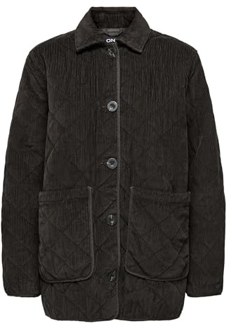 ONLY Damen ONLMARTA Quilt Corduroy Jacket OTW Jacke, Braun, L