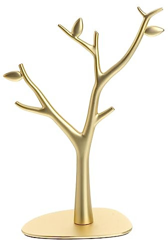 IMIKEYA 1stk Ringhalter Golden. Halskette Aufbewahrung Von Schmuckbäumen Schmuckseller Schmuck-organizer-rack Hängender Schmuckständer Ohrringhalter Schmuckhalter Lagerregal Anschauen
