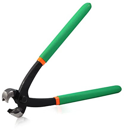 9 Inches Ear Clamp Pliers with Front and Side Crimp Jaws, Single Ear Hose Clamp Pliers, Stepless Clamp Pliers, Side Jaw Pincer Toolfor Securing Pipe Hoses and Automotive Use