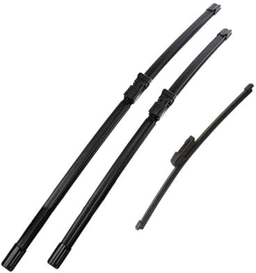 Windscreen Wiper Blade For Skoda For Yeti 2009-2017 Windshield Windscreen Window Rain Brushes 24+19+11 Wiper Front & Rear Wiper Blades Set Windscreen Wiper(Right Hand Drive)