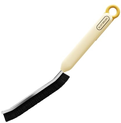 Cepillo de limpieza de grietas, limpiador de huecos, alcance de esquinas profundas, cerdas duras resistentes, limpiador de polvo, cepillo de área estrecha para suelos del hogar, azulejos, ducha