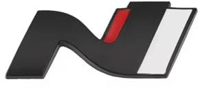 1 Pieza 3D Emblema Coche Metal Coche Auto Emblema Carta Insignia Etiqueta para N N Line Emblema Adhesivo,B