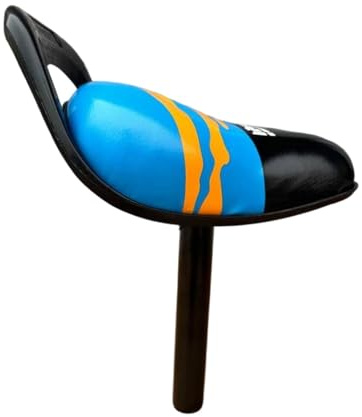 APLVFFZH Sella per Bicicletta Bambini Sella Ciclismo Bambini Cuscino Morbido Ricambio Ferro PU Accessorio Comodo Installazione Facile Adatta a Bambini Uso Este, Blu E Arancione